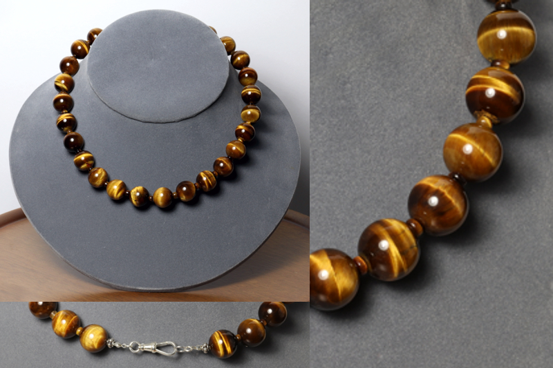 Tigers Eye/ss necklaces